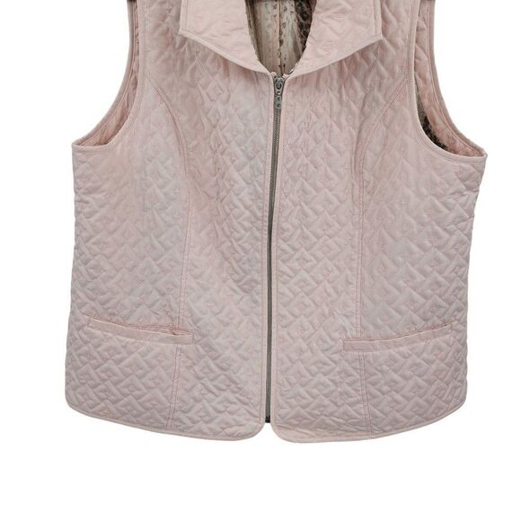 Chico's Vest Quilted Pastel Barbiecore Gorpcore Soft Girl Coquette Pink 3 - Picture 8 of 15